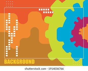 Abstract Background With Colorful Shape