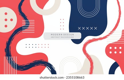 Abstract background with colorful shapes flat modern design