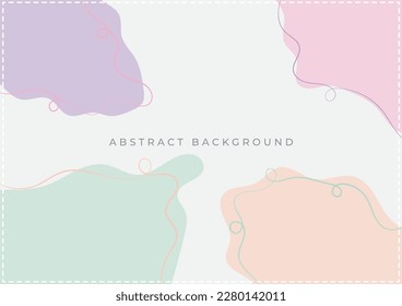 abstract background with colorful shapes and line