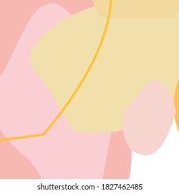 Abstract background with colorful shapes and lines. Fashion pattern. Contemporary vector illustration.