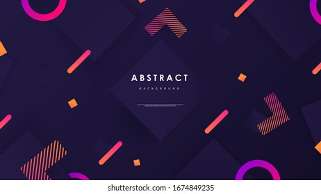 Abstract background with colorful shapes Vector