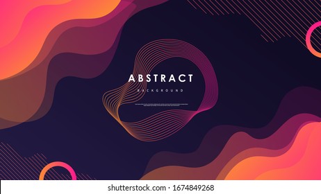 Fondo abstracto con formas coloridas Vector