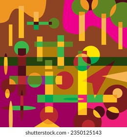 Abstract background, colorful shapes, background vector stock.