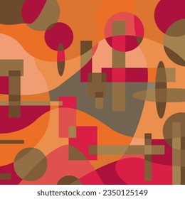 Abstract background, colorful shapes, background vector stock.