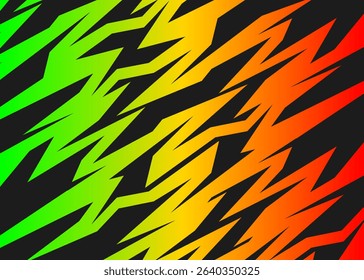 Abstract background with colorful sharp and slash line pattern