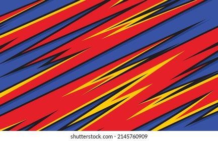 Abstrakter Hintergrund mit bunten, scharfen und spitzen Mustern. Abstrakter Rennornament