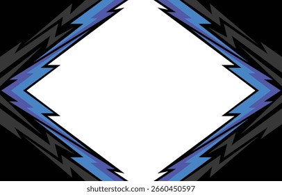 Abstract background with colorful sharp and zigzag pattern and with some copy space area