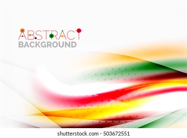 Abstract background, colorful shiny blurred lines with light effects