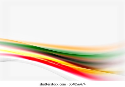 Fondo abstracto, líneas borrosas brillantes y coloridas con efectos luminosos