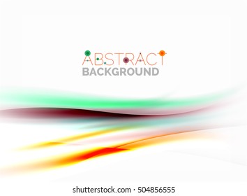 Abstract background, colorful shiny blurred lines with light effects