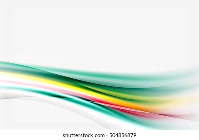 Abstract background, colorful shiny blurred lines with light effects