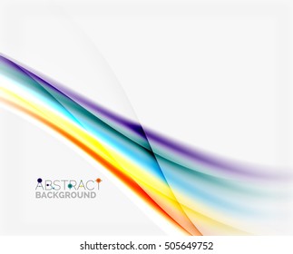 Abstract background, colorful shiny blurred lines with light effects
