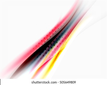 Abstract background, colorful shiny blurred lines with light effects