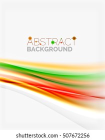 Abstract background, colorful shiny blurred lines with light effects