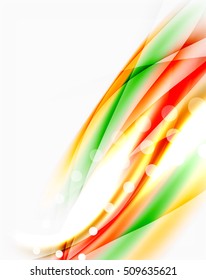 Abstract background, colorful shiny blurred lines with light effects