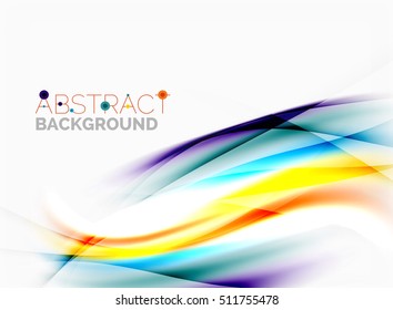 Abstract background, colorful shiny blurred lines with light effects
