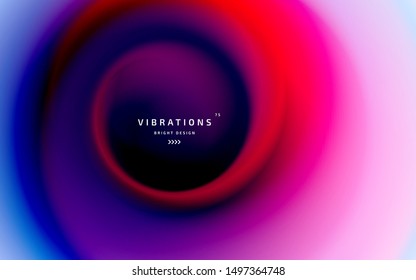 Abstract background with colorful smooth flow of colors. Beautiful blurred backdrop with amazing fluid gradient. Liquid design in trendy colors with gradual blend between shades. Vector illustration