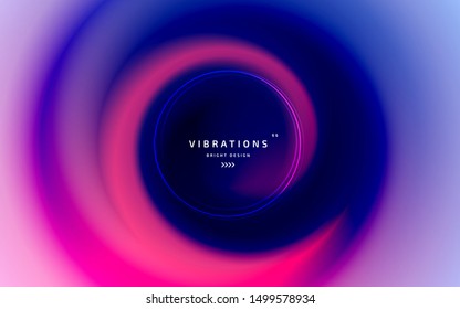 Abstract Background With Colorful Smooth Flow Of Colors. Beautiful Blurred Backdrop With Amazing Fluid Gradient. Liquid Design In Trendy Colors With Gradual Blend Between Shades. Vector Illustration