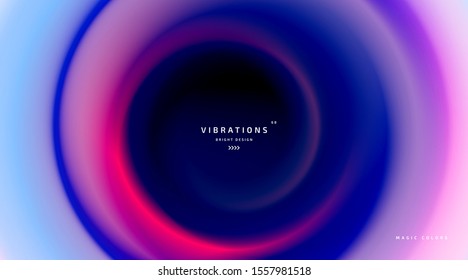 Abstract background with colorful smooth flow of colors. Beautiful blurred backdrop with amazing fluid gradient. Liquid design in trendy colors with gradual blend between shades. Vector illustration
