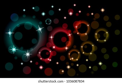 Abstract background with colorful sparkles Vector