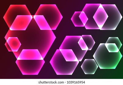 Abstract background with colorful sparkles Vector