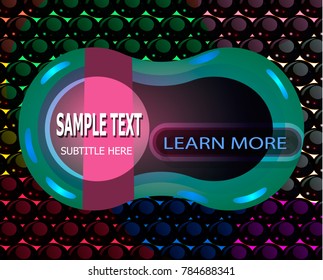 Abstract background with colorful spheres; oriental background for web with series of transparent spheres.
