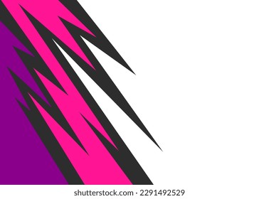 Fondo abstracto con un patrón de línea de flecha de puntas coloridas y con un área de espacio de copia