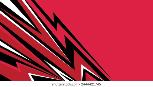 Abstract background colorful spikes and zigzag line pattern and some copy space area.