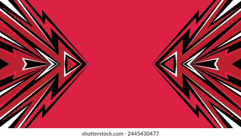 Abstract background colorful spikes and zigzag line pattern and some copy space area