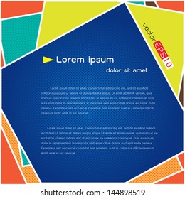  Abstract background with colorful squares