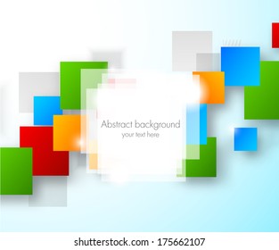 Abstract background with colorful squares