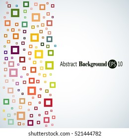 Abstract background with colorful squares
