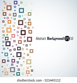 Abstract background with colorful squares