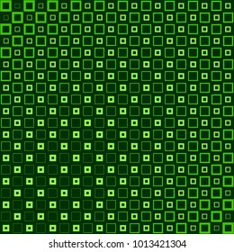 Abstract background with colorful squares and thickness gradient