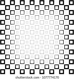Abstract background with colorful squares and thickness gradient