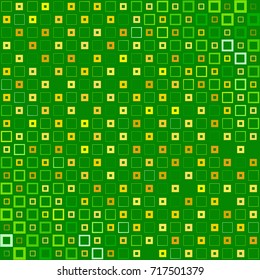 Abstract background with colorful squares and thickness gradient