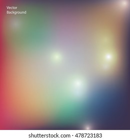  Abstract background of colorful stains. Vector texture of shiny spots. 