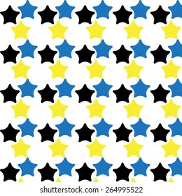 Abstract Background with colorful stars. Vector.