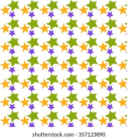 Abstract background with colorful stars. Vector halftone dots illustration light-box






