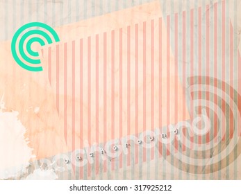abstract background with colorful stripes over textured wall surface. vector wallpaper graphic design