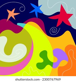 abstract background colorful style contemporary