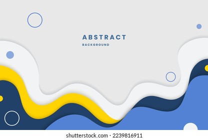 Abstract wavy shape sticker design Royalty Free Vector Image
