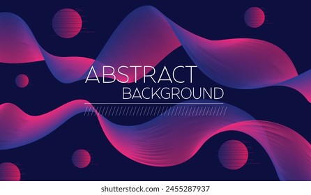Abstract Background Colorful Template Banner With Gradient Color. Design With Liquid Shape