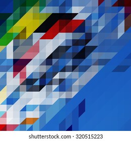 Abstract background with colorful triangle