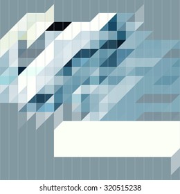 Abstract background with colorful triangle and copy space