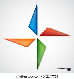 Abstract background with colorful triangle. EPS10 vector