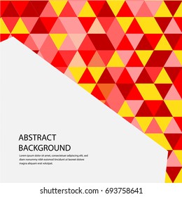 Abstract background colorful triangle geometric with texture. 