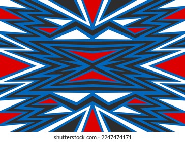 Abstract background with colorful triangle and zigzag lines pattern. Mosaic tile pattern