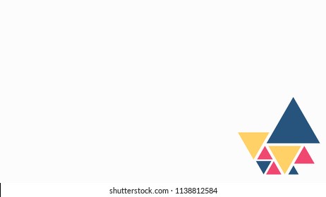 Abstract background with colorful triangles