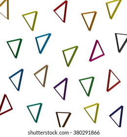 Abstract Background with Colorful Triangles
